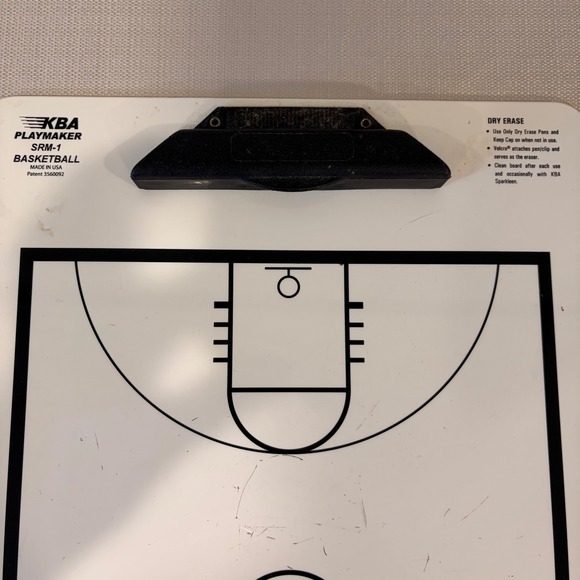KBA Playmaker SRM-1 Basketball Coaching Board Dry Erase Johnny Macs - Picture 2 of 3